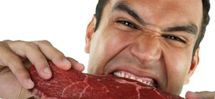 为男人吃肉以增加效力